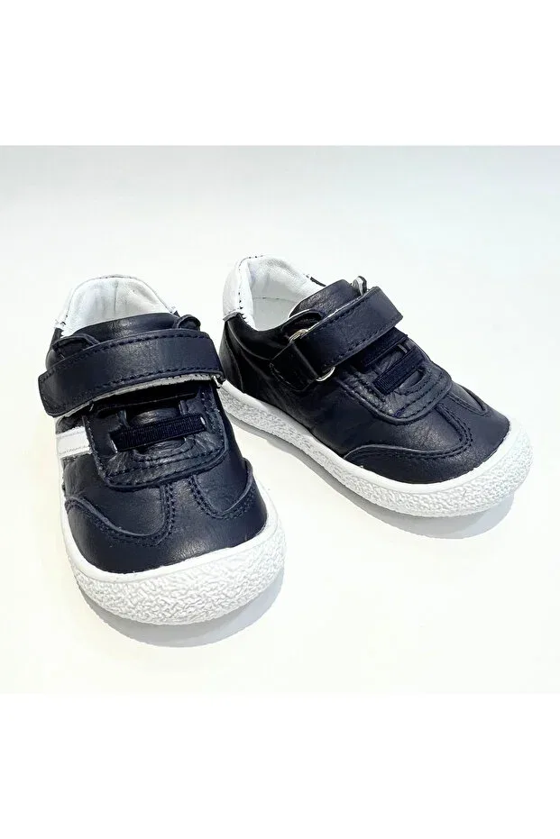 Детские туфли для мальчиков из натуральной кожи Basics Lepi Kids, Navy Blue — фото 4