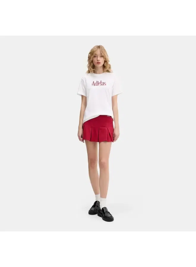 Футболка с принтом Soft graphic Adidas, белый — фото 2