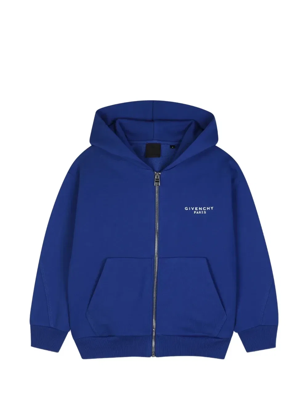 Худи на молнии с логотипом Givenchy Kids, синий
