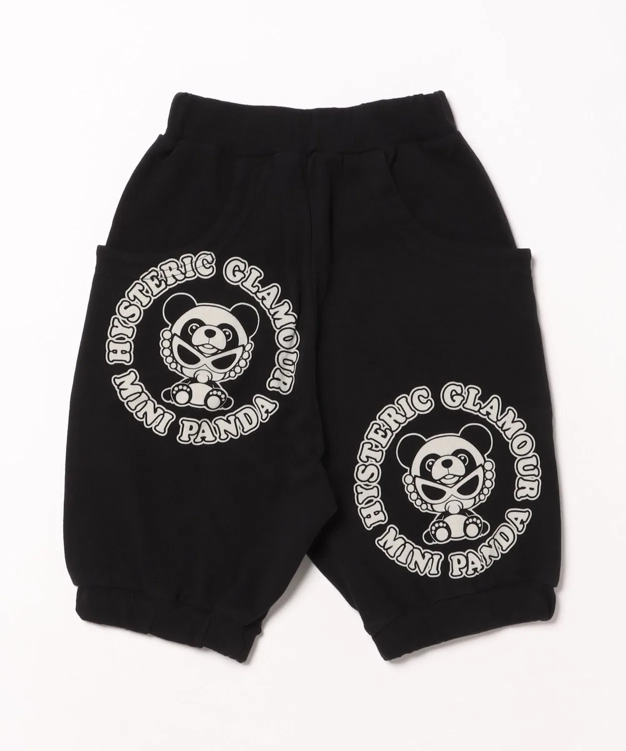 Детские джинсовые брюки свободного кроя с принтом Panda Mini HYSTERIC MINI, Black — фото 2