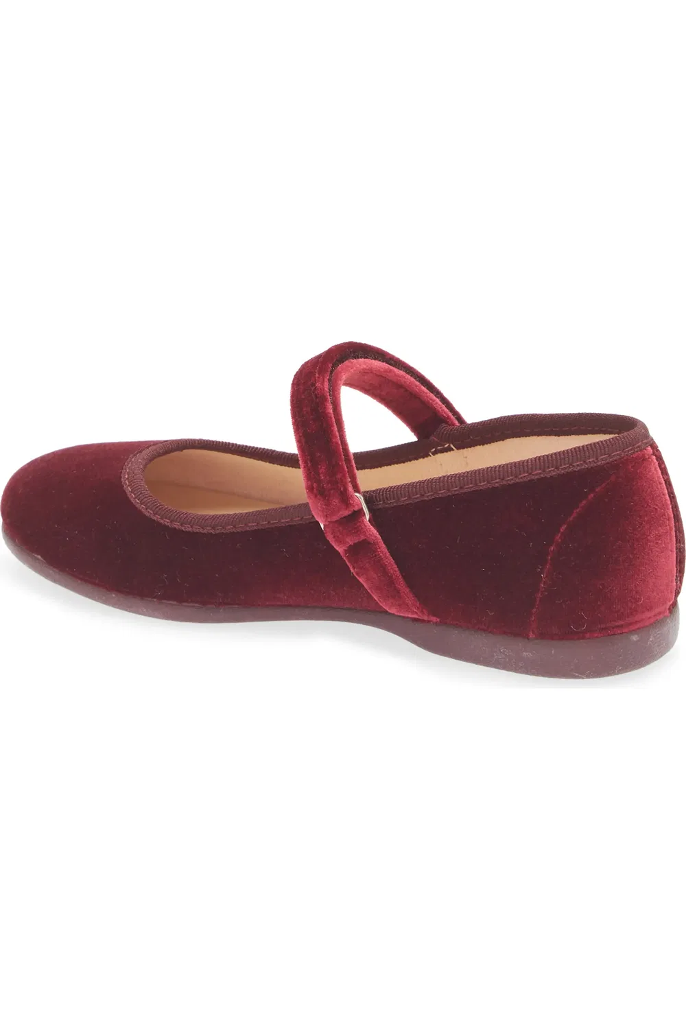 Туфли мэри-джейн детские на регулируемом ремешке Cassie Childrenchic, Burgundy — фото 2