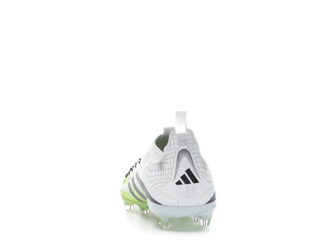 Детские бутсы Predator Elite без шнуровки Adidas, Cloud White Core Black Lucid Lemon — фото 4