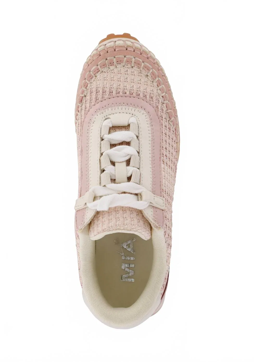 Детские кроссовки для девочек трикотажные Karin Knit Mia Shoes, Blush — фото 4