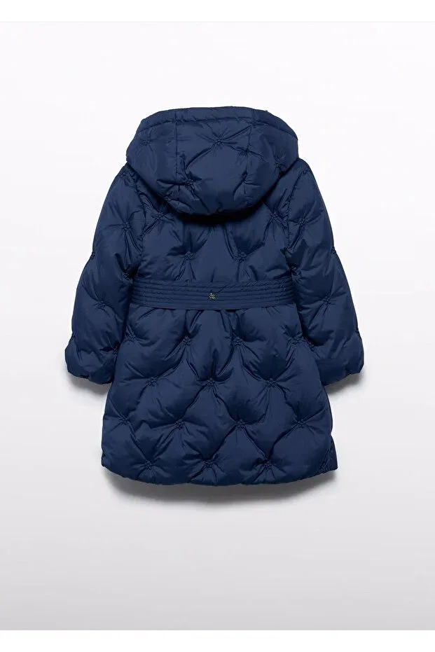 Детское пальто для девочек с длинным рукавом Abel & Lula, Navy Blue — фото 3