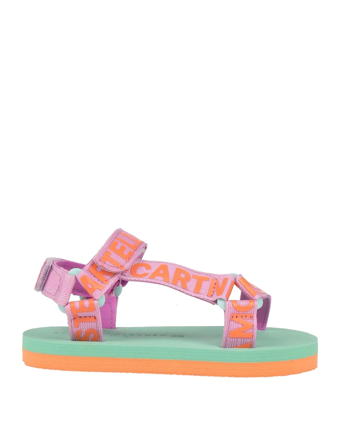 Детские сандалии для девочек с принтом Stella McCartney Kids, сиреневый