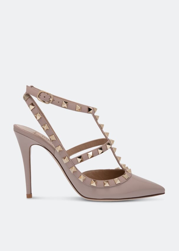 

Туфли VALENTINO GARAVANI Rockstud pumps, бежевый
