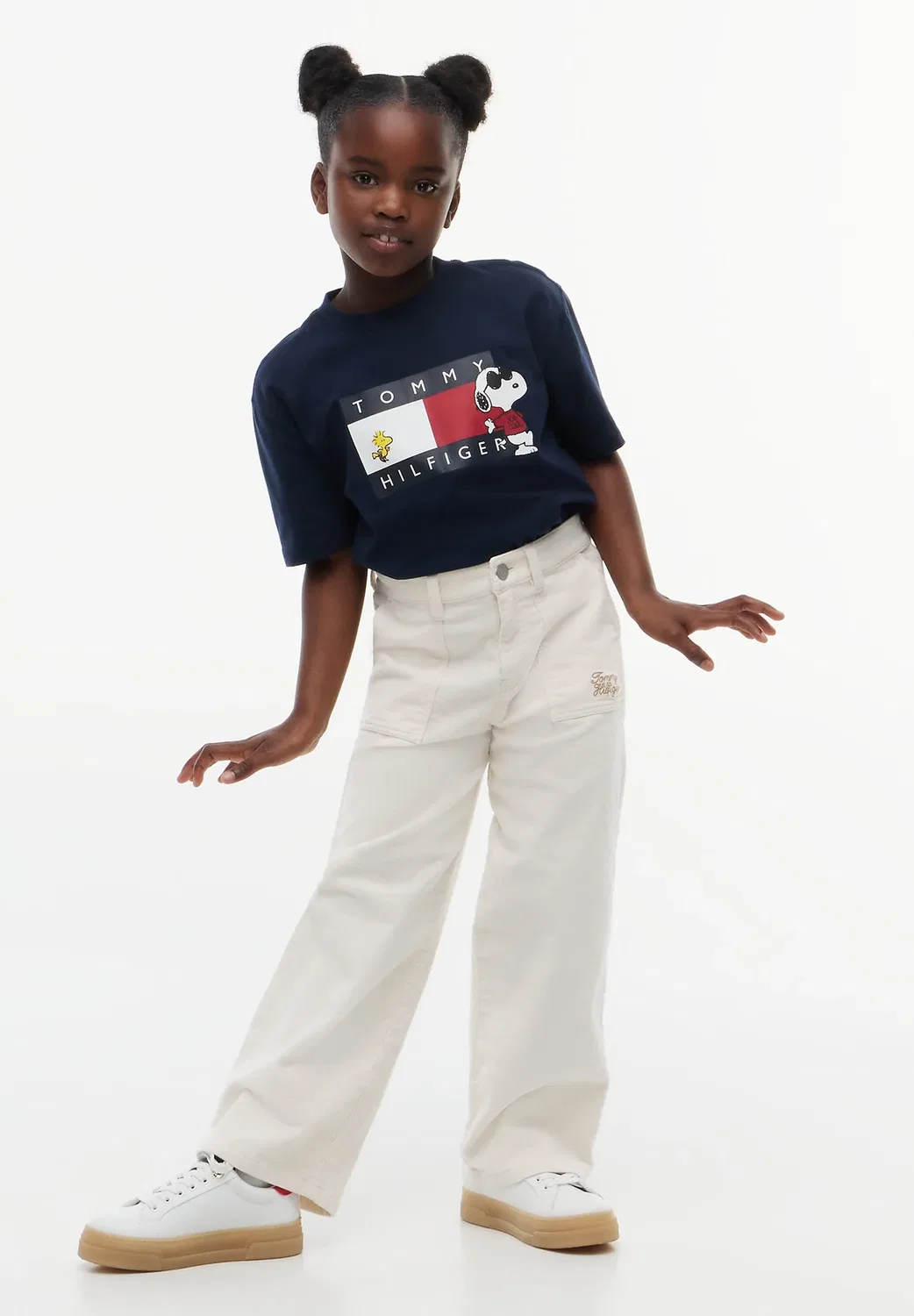 Футболка с принтом Peanuts, унисекс, с коротким рукавом Tommy Hilfiger, Dark Blue