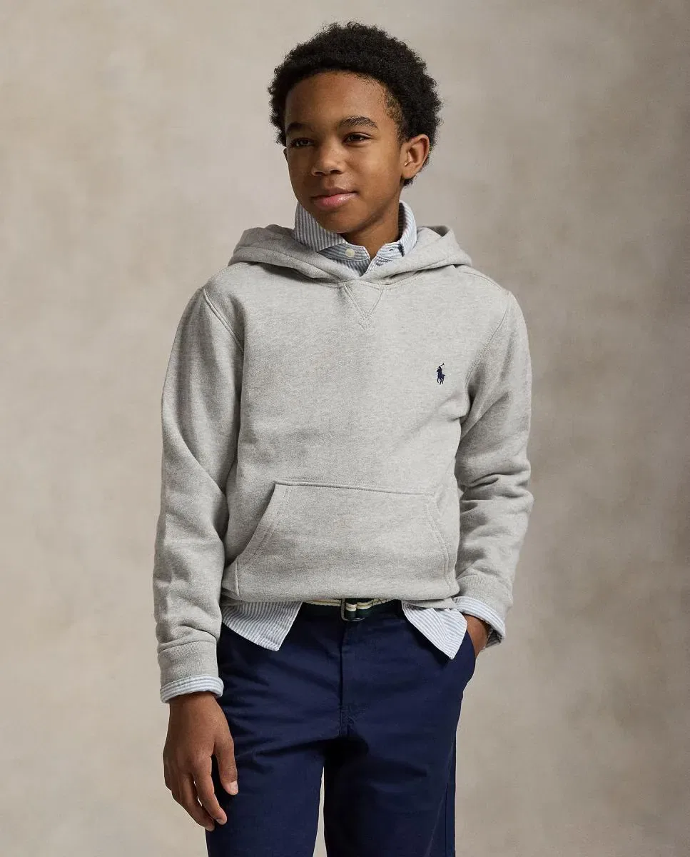 Детская худи с капюшоном Polo Ralph Lauren, Gris Claro — фото 2