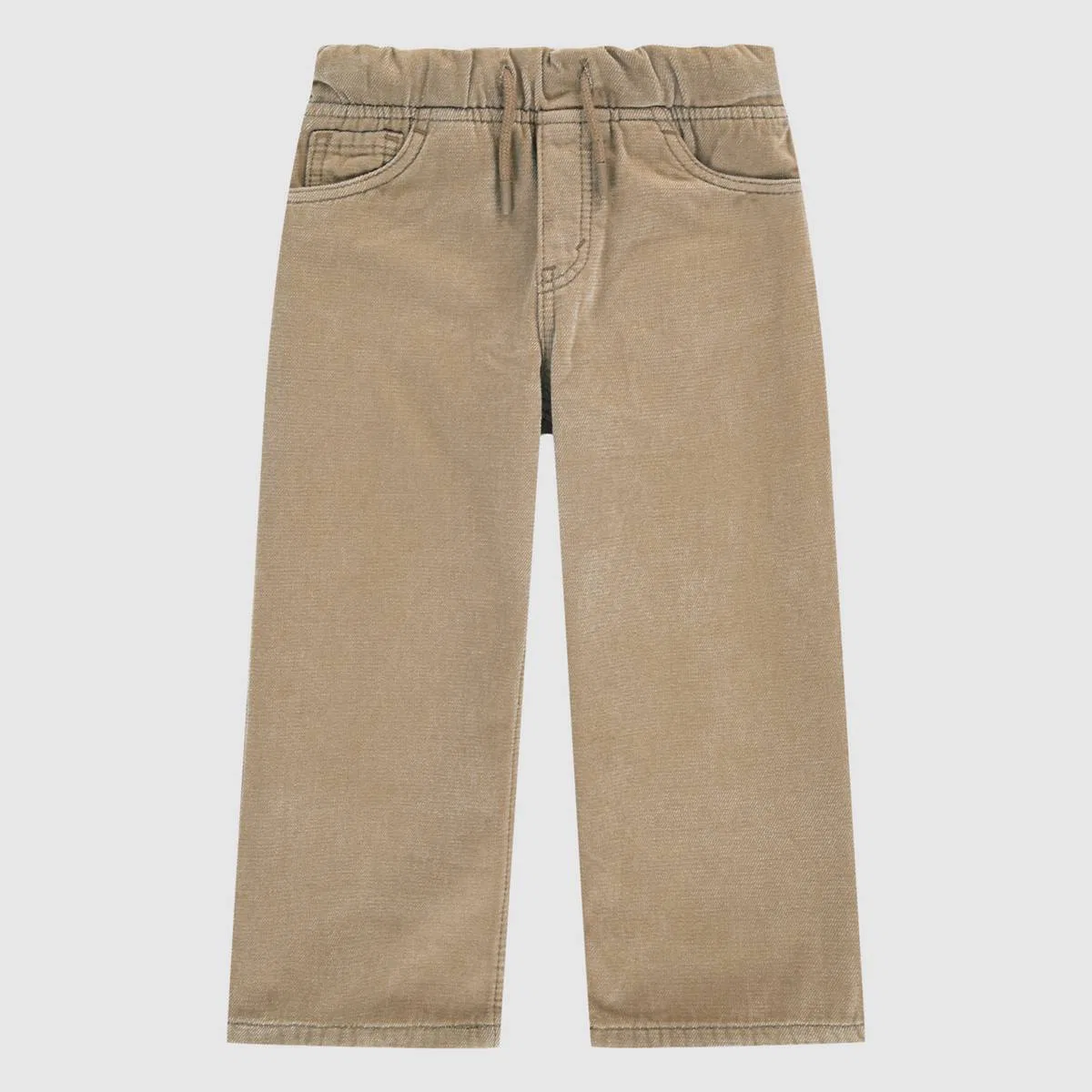 Свободные джинсы на резинке для мальчиков 2-4 лет Levi's, Ermine - Brown — фото 4