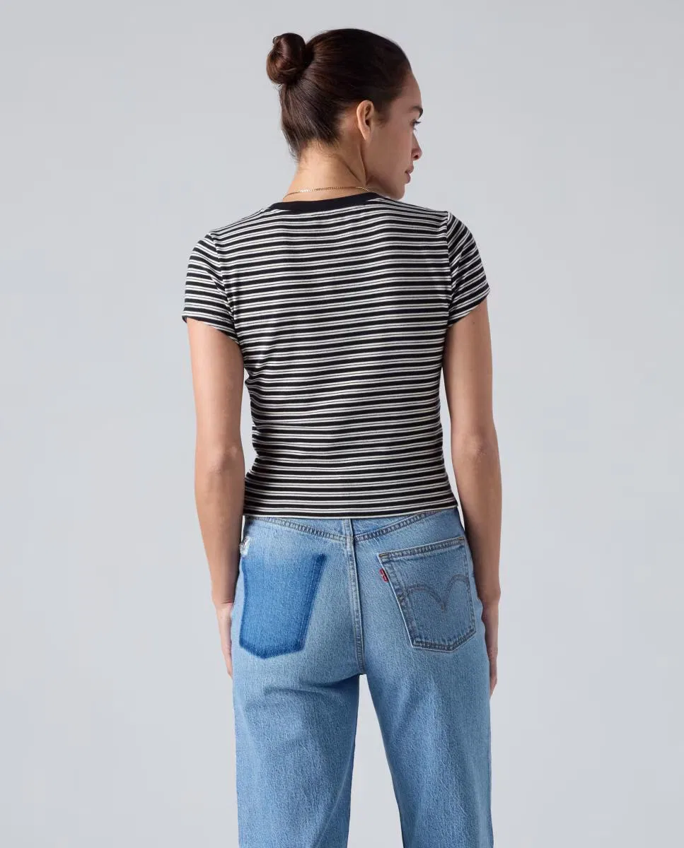 Женская футболка с коротким рукавом, Crop, Levi's, мультиколор — фото 2