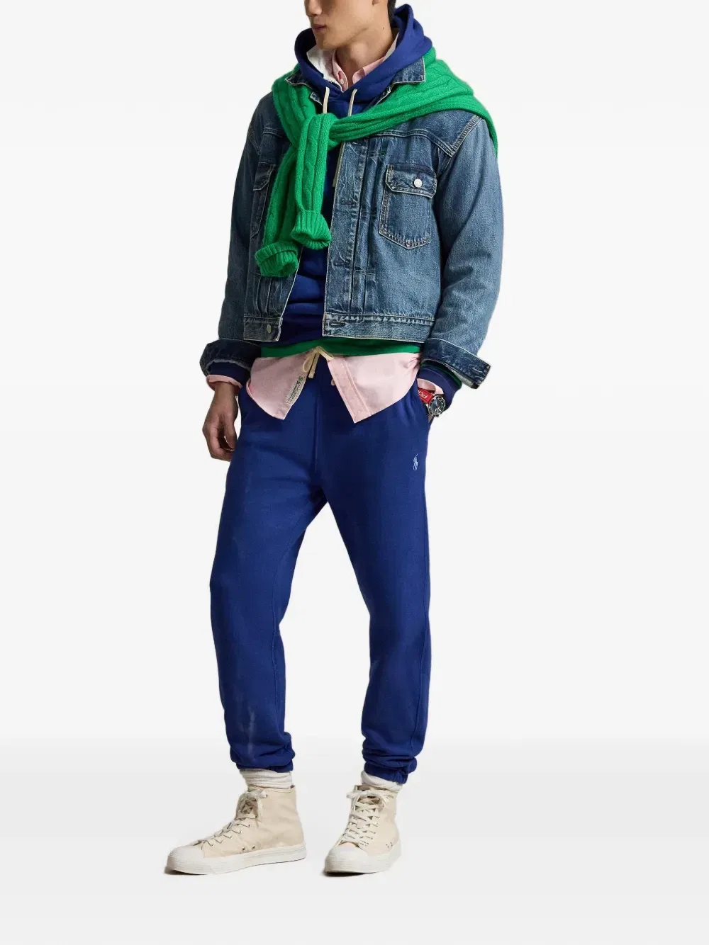 Флисовые спортивные брюки RL Polo Ralph Lauren, синий — фото 2