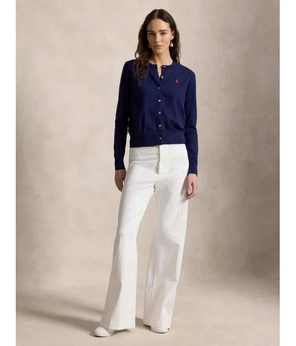 Женский кардиган классического кроя Polo Ralph Lauren, Blu Marino — фото 2