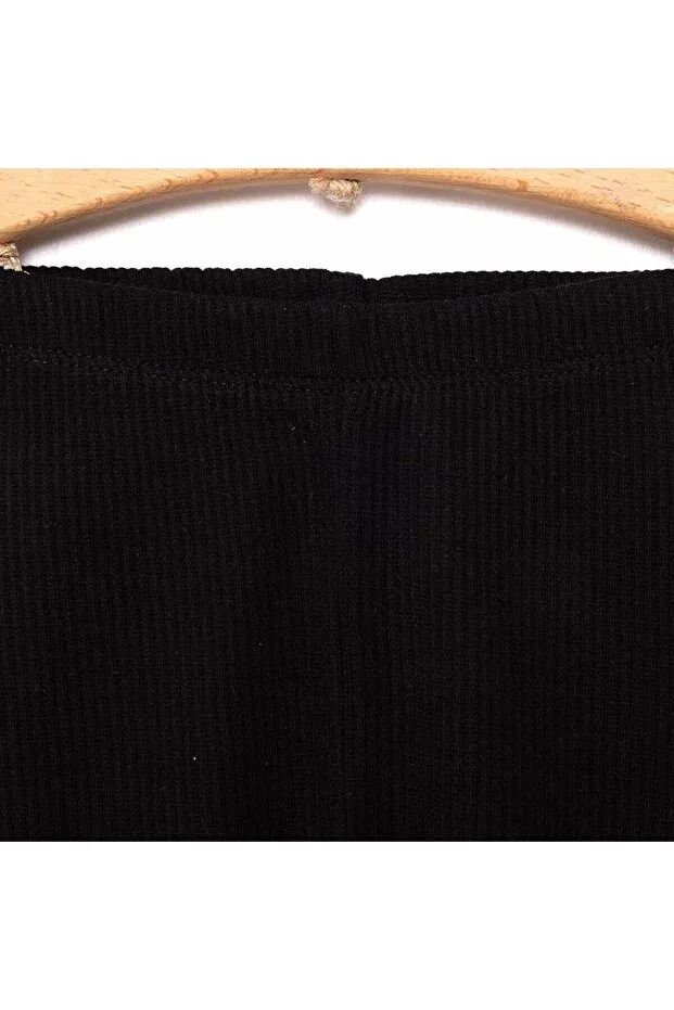 Детские леггинсы для девочек с принтом Hellobaby baby girl leggings cover leg Ebebek Hello Baby, Black — фото 3