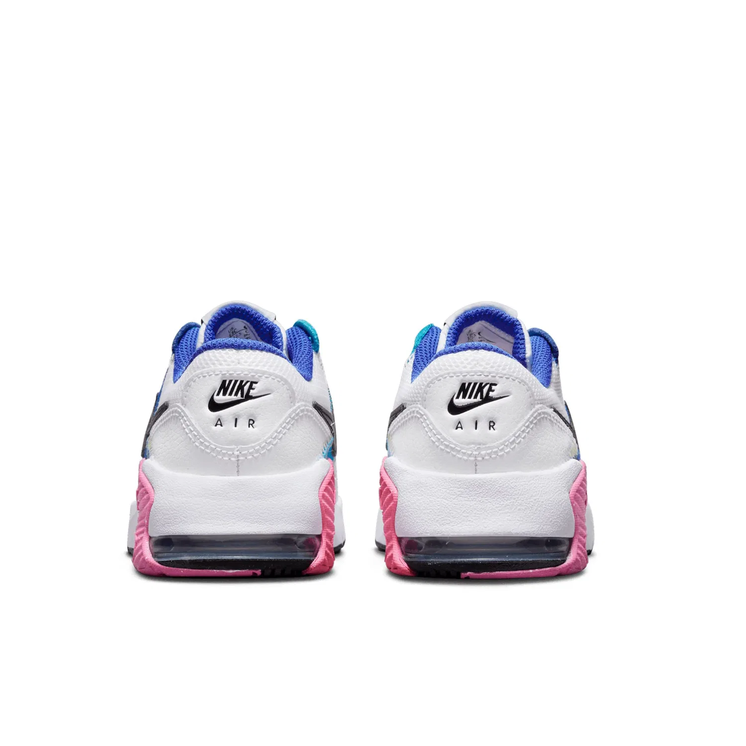 Детские кроссовки для мальчиков с амортизацией Air Max Excee NIKE, Multicoloured White Black Hyper Royal Active Fuchsia — фото 3