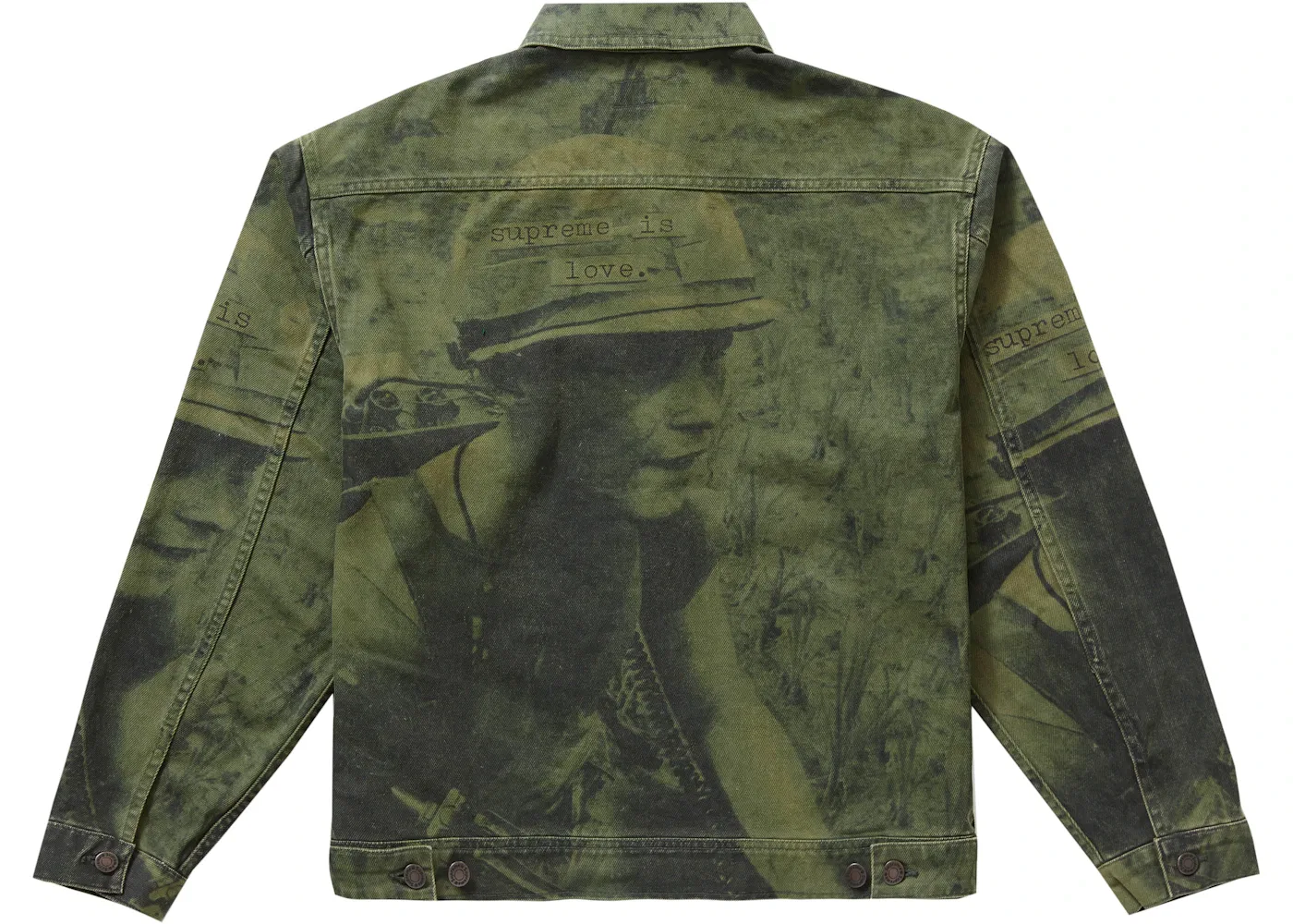 Мужская джинсовая куртка с длинным рукавом Work Jacket Supreme, Olive — фото 2
