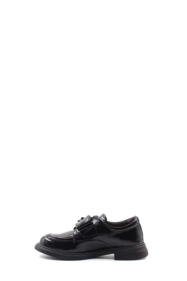 Детские кеды из натуральной кожи с коротким каблуком Fast Step, Black Patent Leather — фото 2