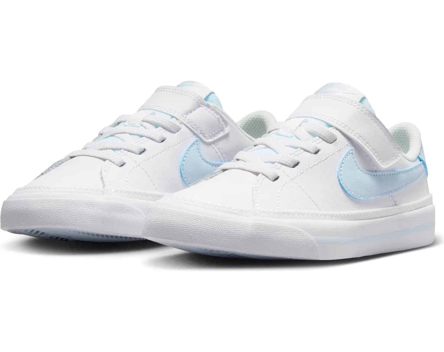 Детские кроссовки для мальчиков с классическим теннисным стилем NIKE Court Legacy Shoe - Child/a NIKE, White Blue Tint Sail — фото 2