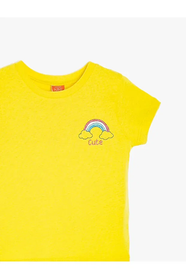 Детская футболка для мальчиков с коротким рукавом Koton Kids, Yellow — фото 3