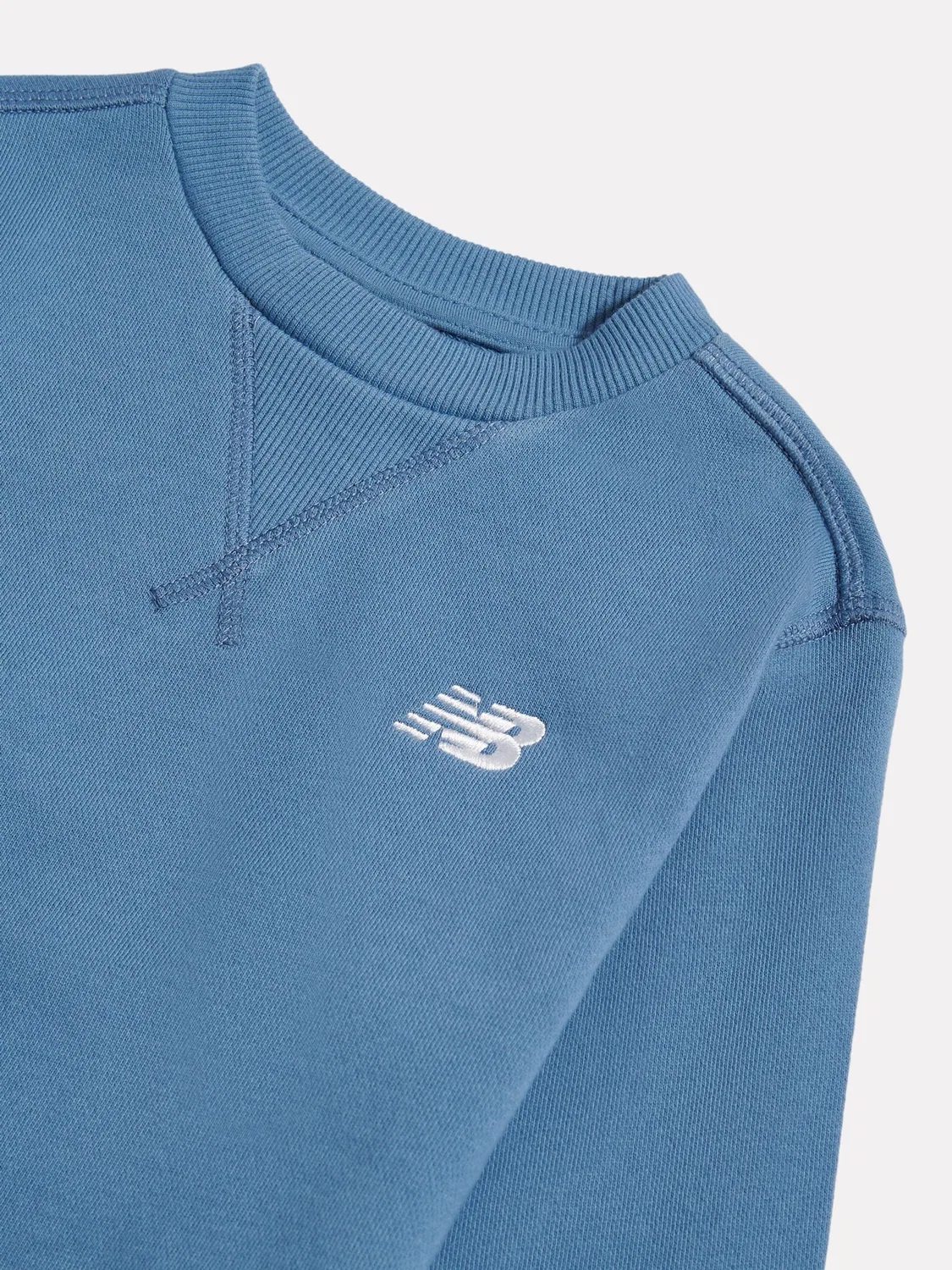 Свитшот с круглым вырезом New Balance, синий — фото 3