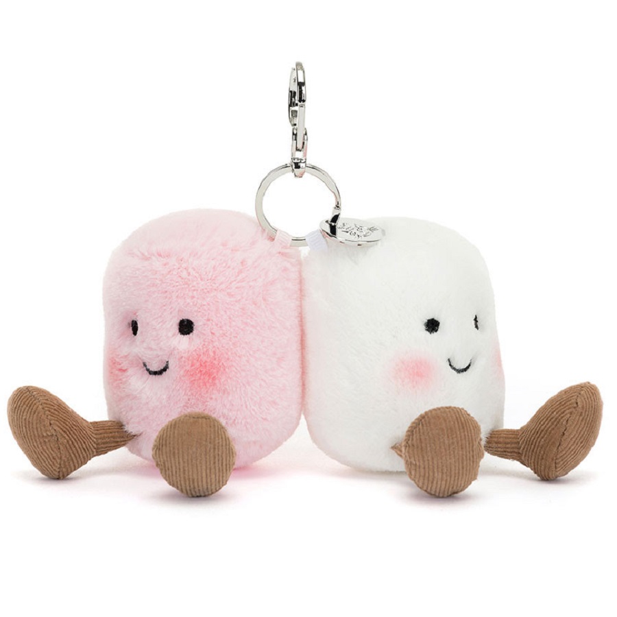 

Брелок Jellycat Amuseables Pair of Marshmallows, розовый/белый