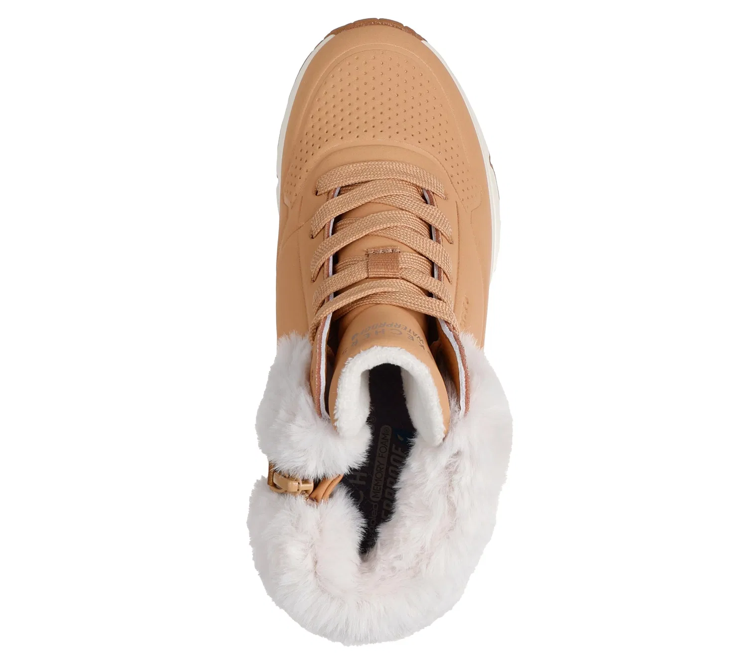 Детские ботинки для девочек с принтом Uno Gen1 Comfurt Kicks Skechers, Chestnut Synthetic Trim — фото 4