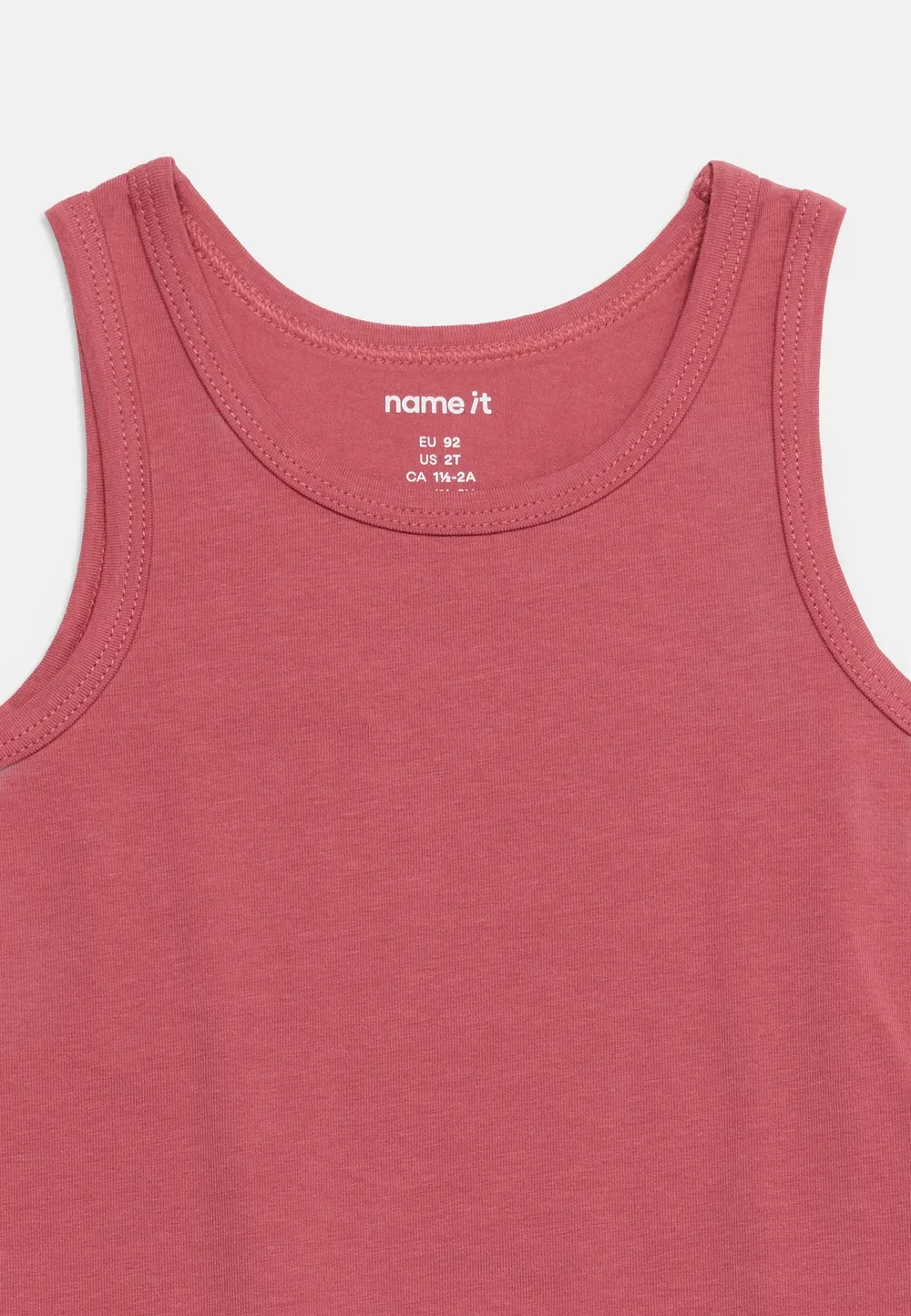 Nmftank princess 2 pack - нижняя рубашка Name It, Parfait Pink/Mauvewood — фото 4