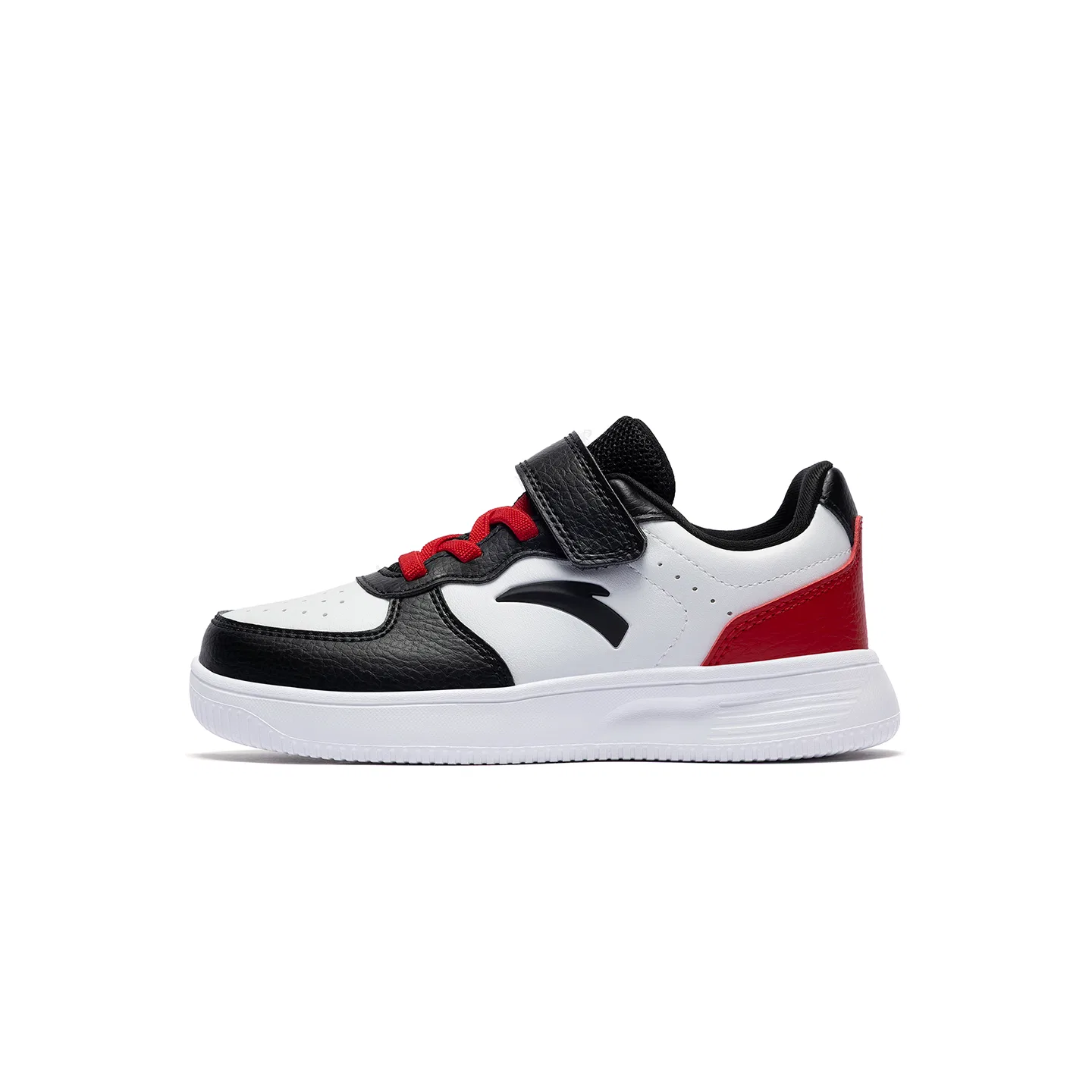 Кеды для скейтбординга низкие из искусственной кожи Antakids, Boy's Anta White/Black/Classic Red-2