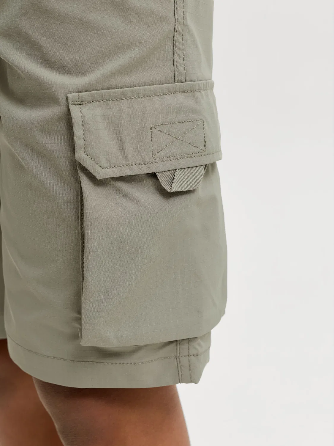 Шорты карго с завязками, Tech JACK & JONES JUNIOR, зеленый — фото 4
