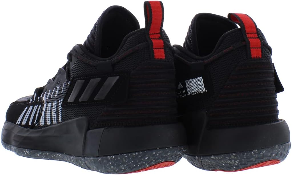 Женские кроссовки Adidas Dame 7, черный/красный — фото 2