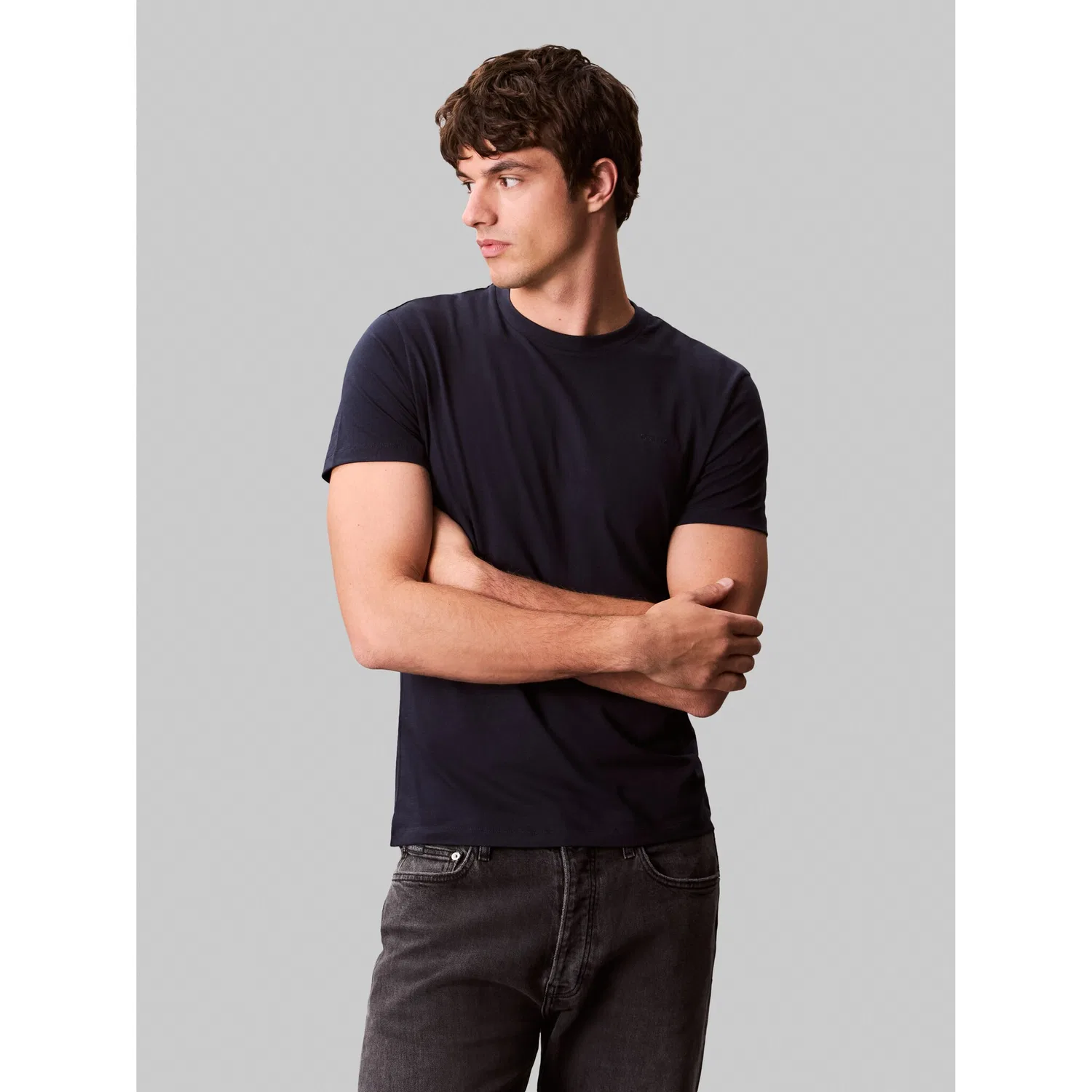 Мужская облегающая футболка Calvin Klein, Dark Sapphire