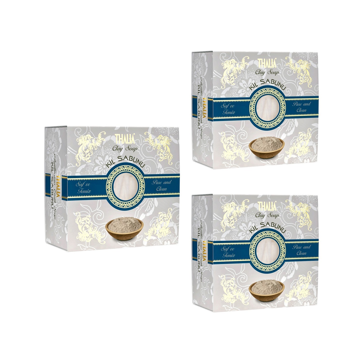 

Мыло Thalia Natural Clay, 3 x 150 г