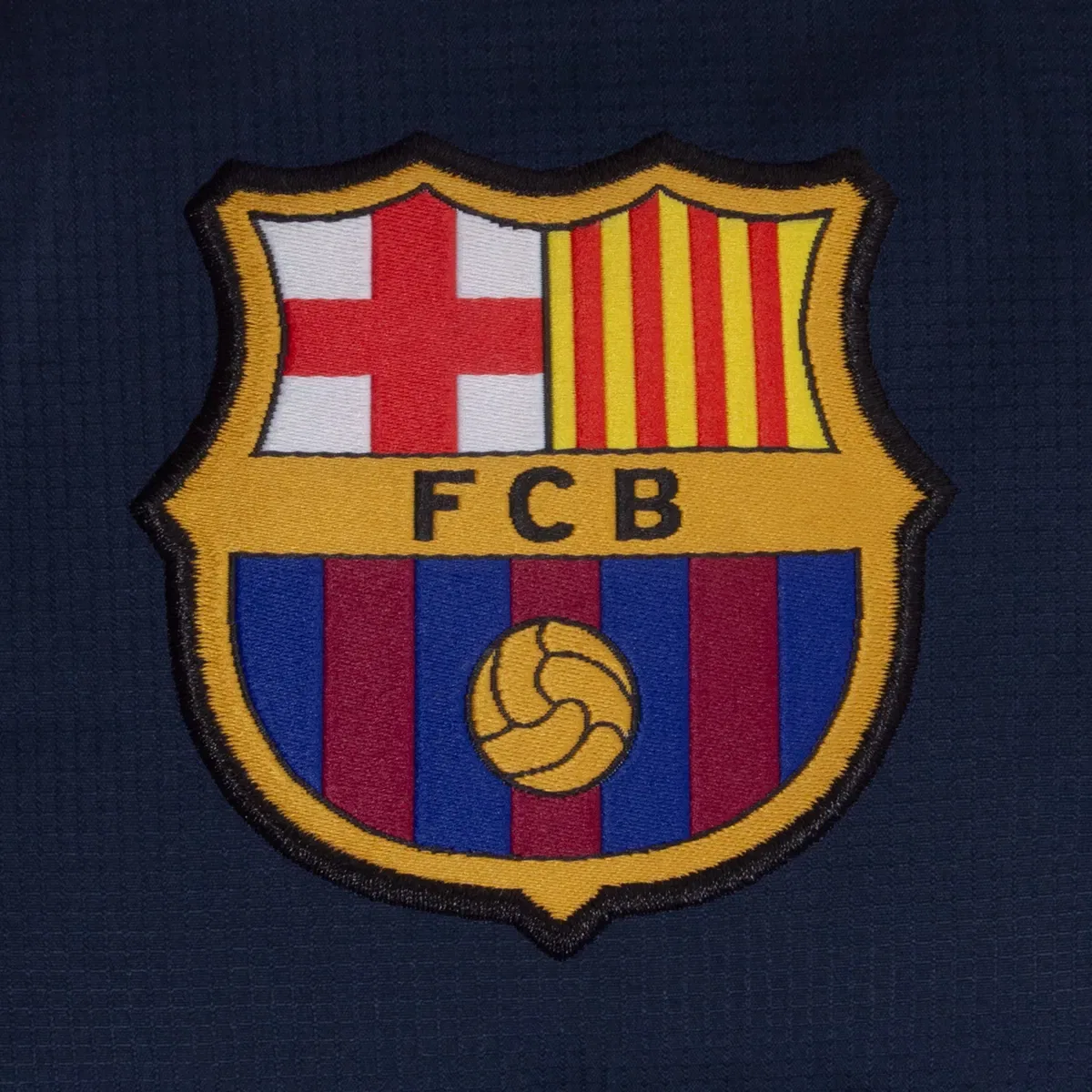 Детская куртка с капюшоном и утеплителем Fc Barcelona, Navy — фото 2