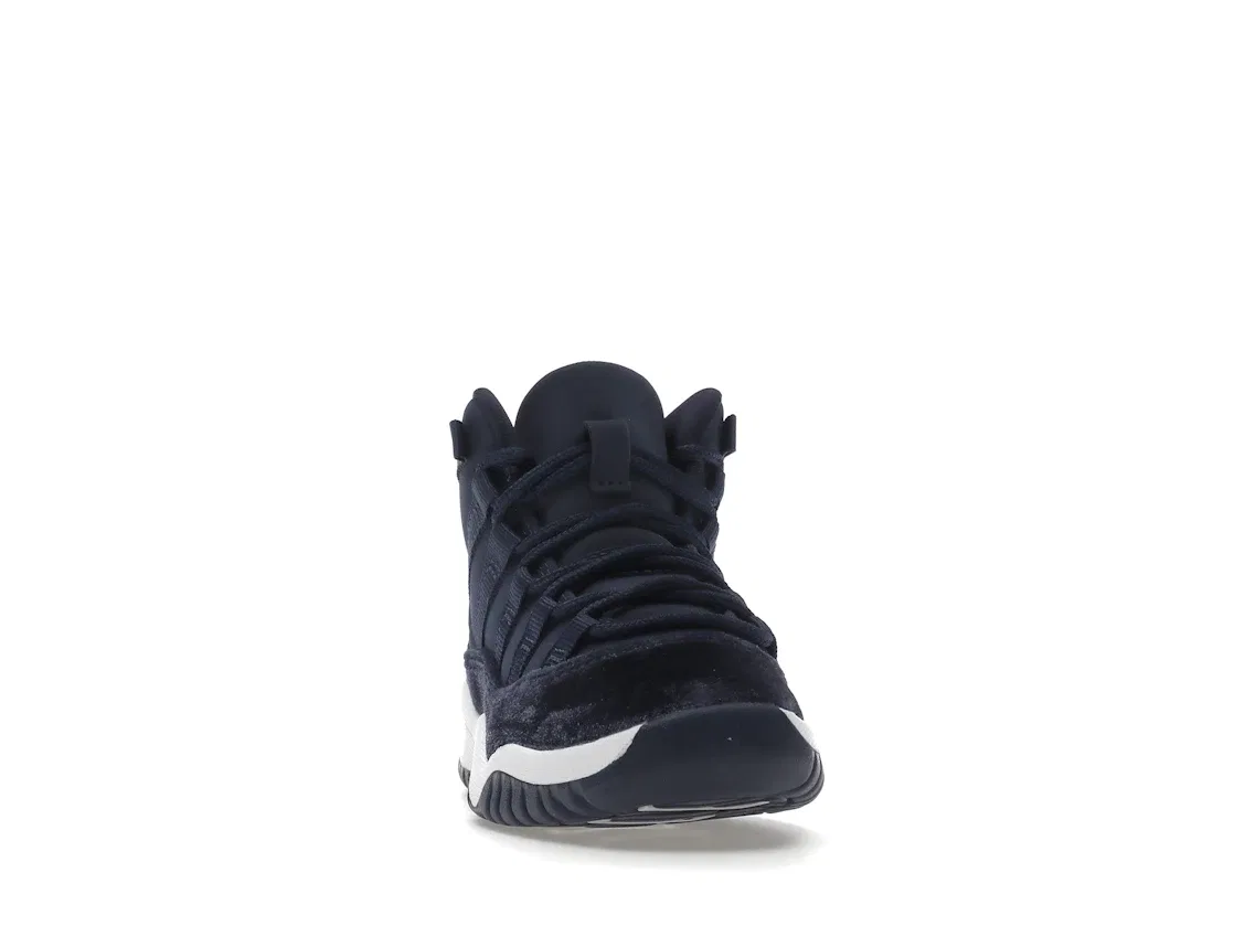 Детские кроссовки Lifestyle с замшевым верхом Jordan 11 Retro Jordan, Midnight Navy/Metallic Silver/White — фото 2