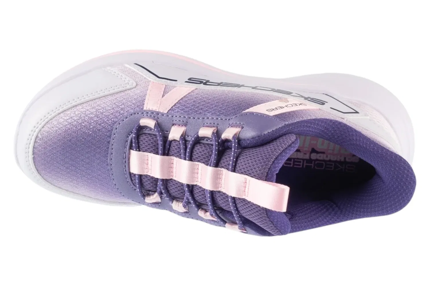 Кроссовки низкие Skechers Slip-ins Wave 92-Sparkle Sprint, фиолетовый — фото 3