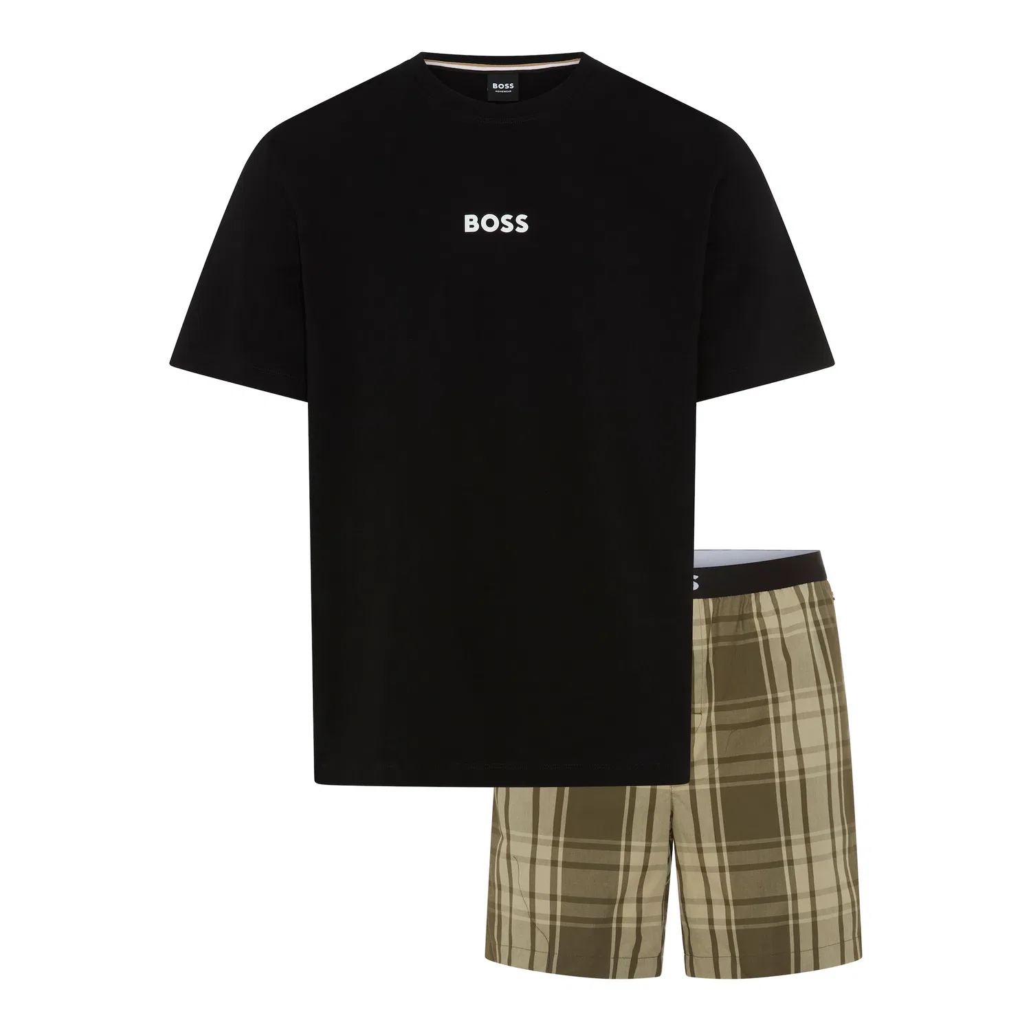 Мужской пижамный комплект из 2 предметов BOSS, Open Green