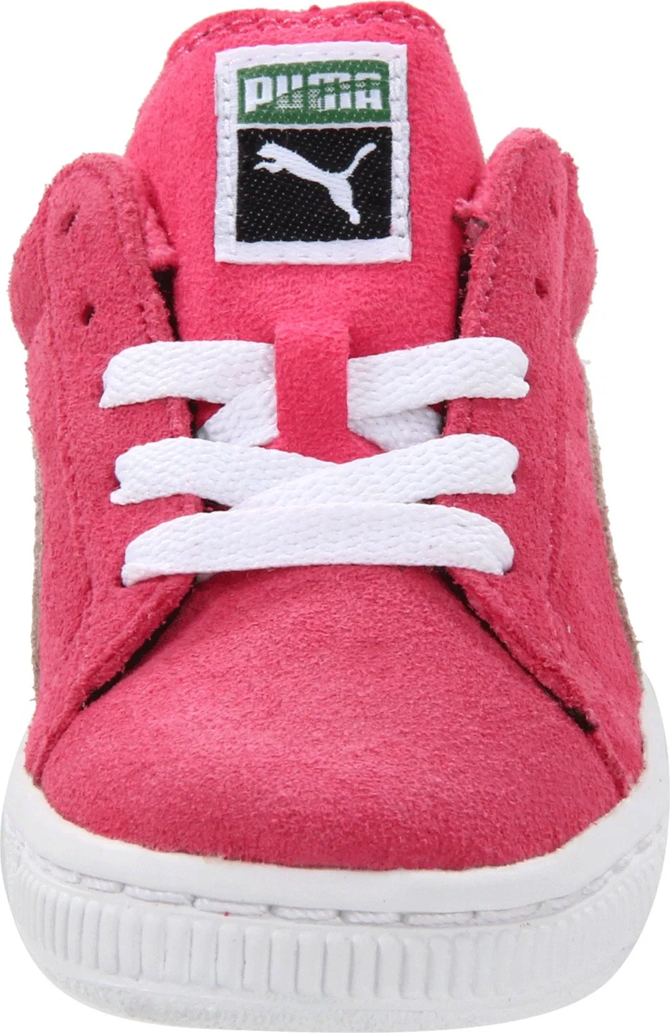 Детские кроссовки для мальчиков замшевые Suede Classic PUMA, Bright Pink White — фото 2
