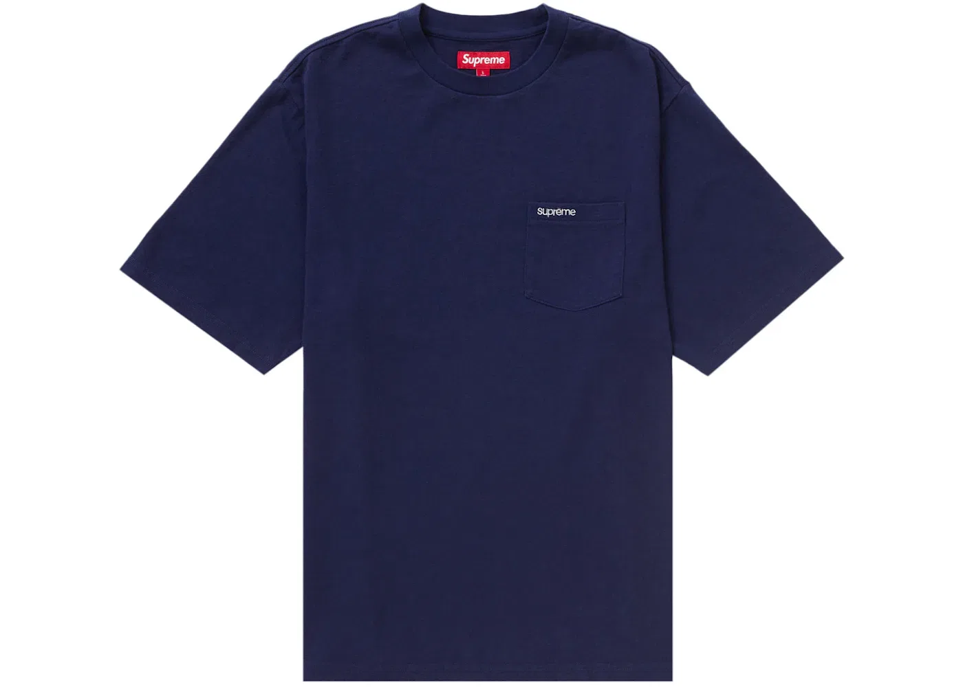 Мужская футболка с нагрудным карманом Supreme Tee (SS24), Navy