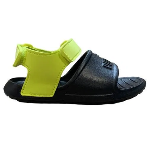 Детские сандалии с липучками Puma Divecat V2 Injex PS, Schwarz Grun