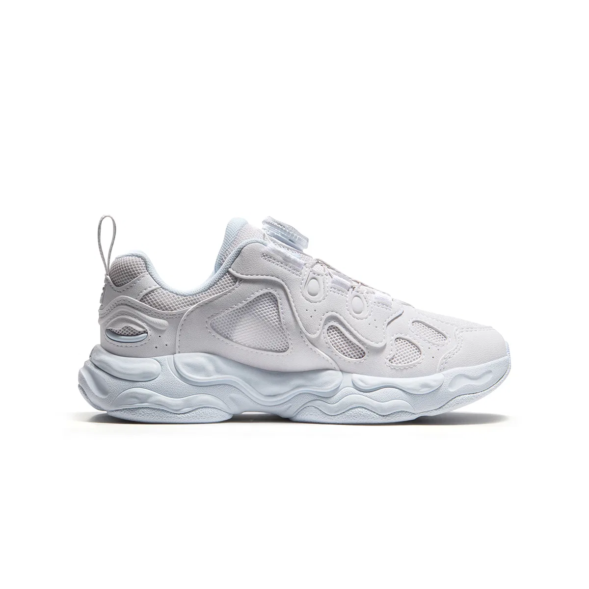 Детские кроссовки для бега с синтетической кожей FILA KIDS, Bit Blue/FILA White — фото 3