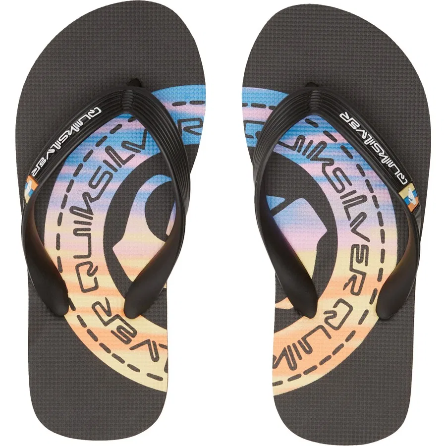 Сланцы Quiksilver Molokai Art II Youth, Черный — фото 3