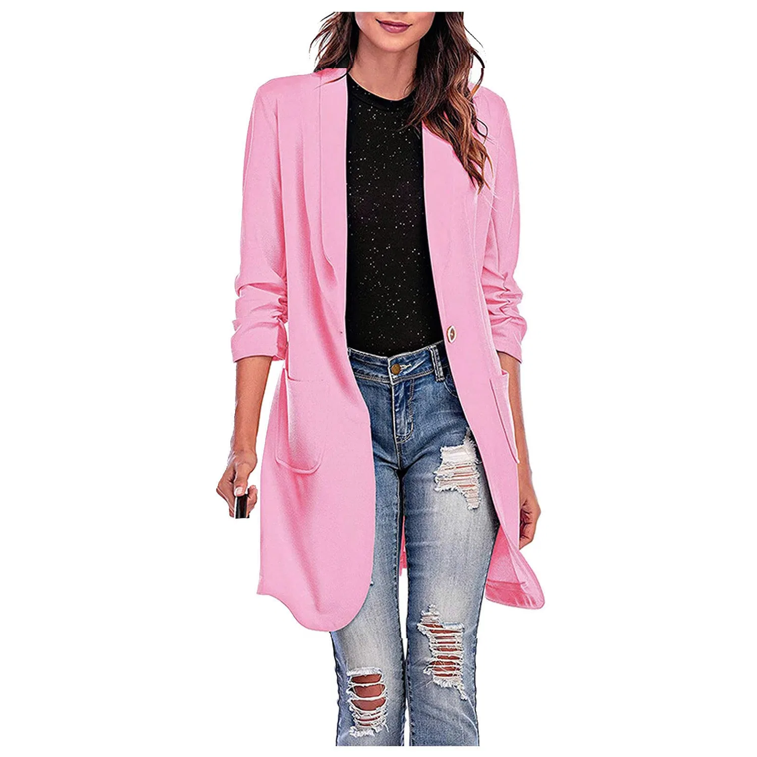 Женское пальто с длинным рукавом Caplet, Rosa