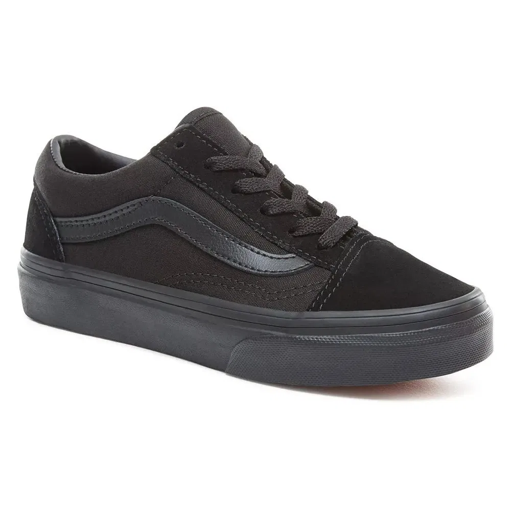 Детские кроссовки с культовым боковым кантом Vans Old Skool, Black — фото 2