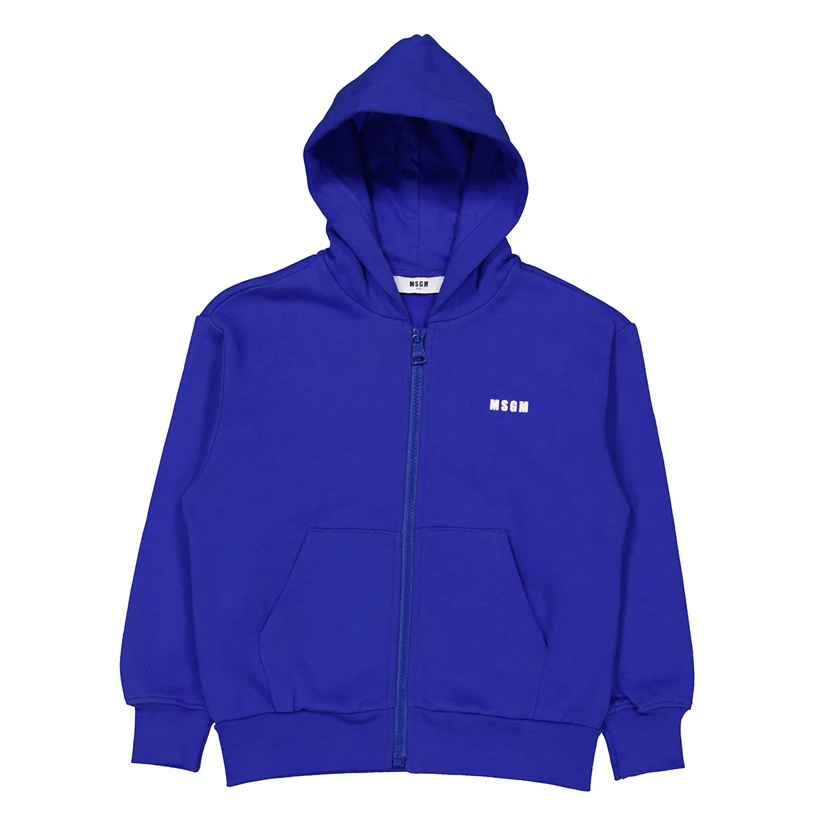 Худи на молнии с логотипом MSGM, Royal