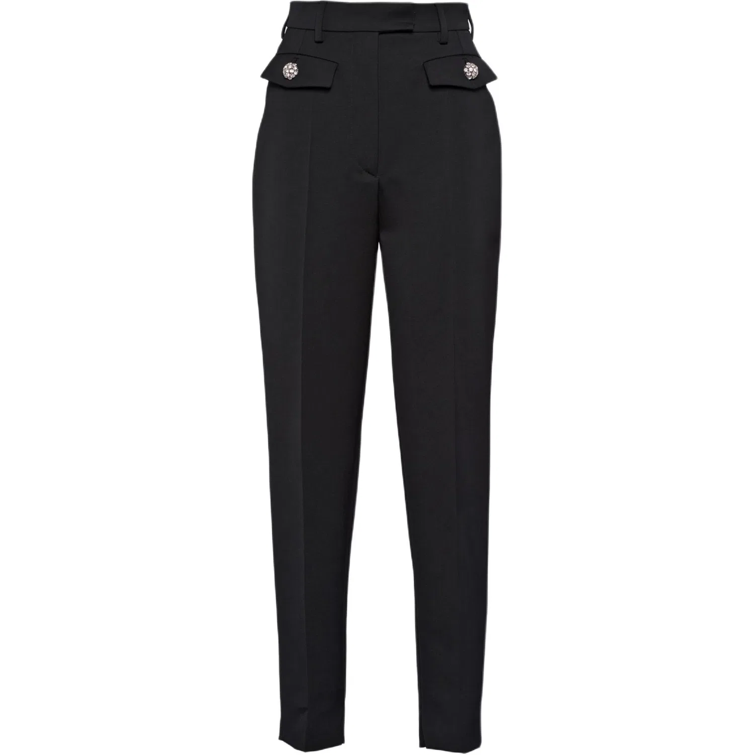 Женские брюки повседневные укороченные PRADA, Black