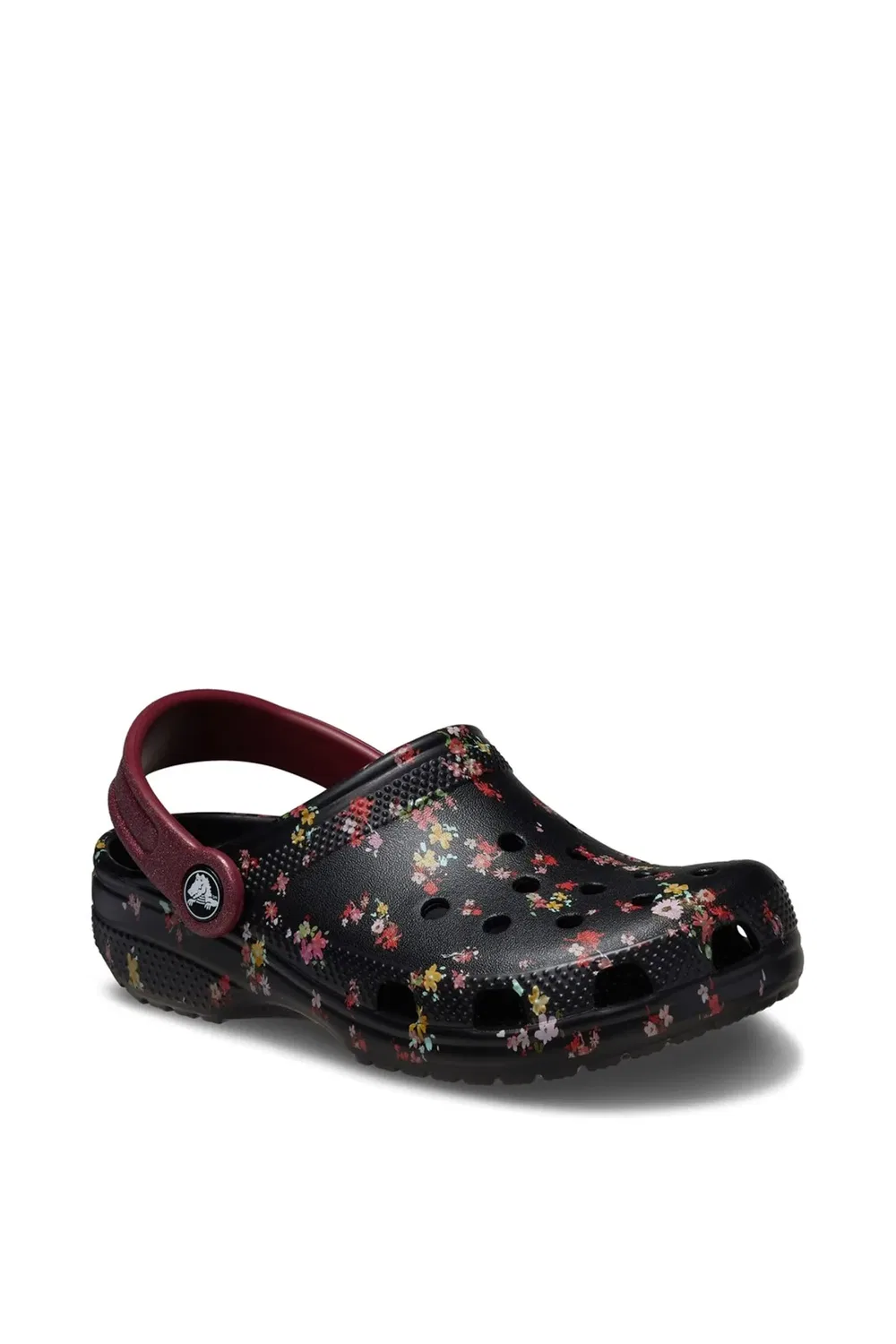 Детские классические клоги с графическим принтом Crocs, Black