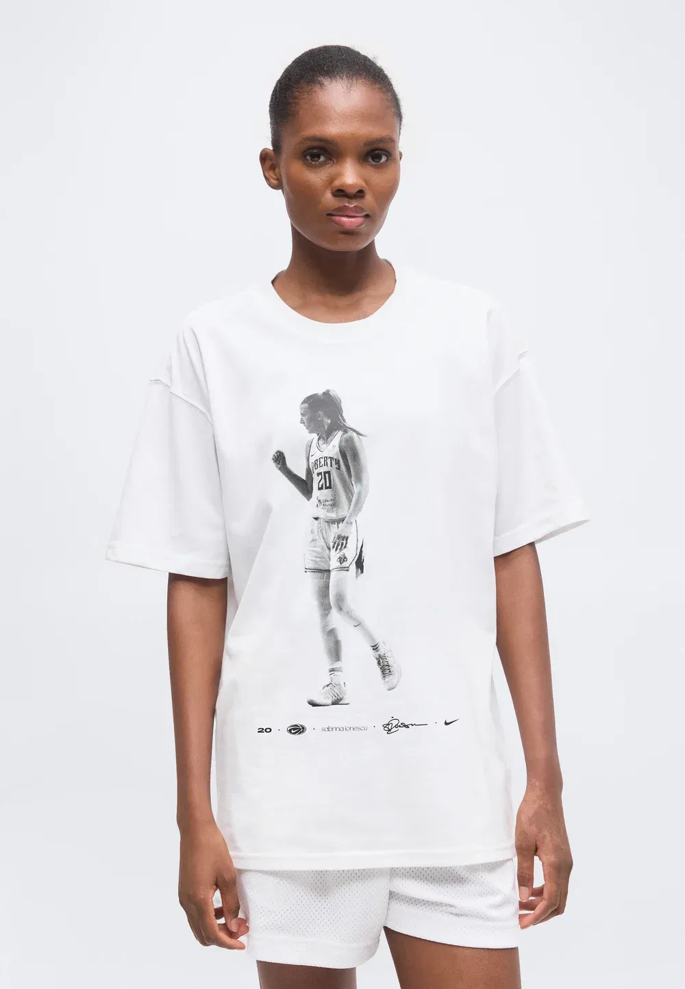 Si tee bball sabrina - спортивная футболка Nike Performance, White