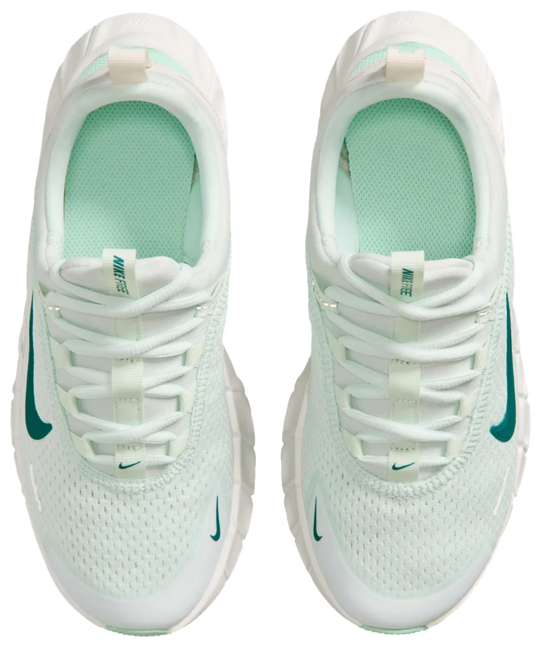 Детские кроссовки для мальчиков с гибкой подошвой Nike Free Ride, Barely Green Bright Spruce Arctic Green — фото 4