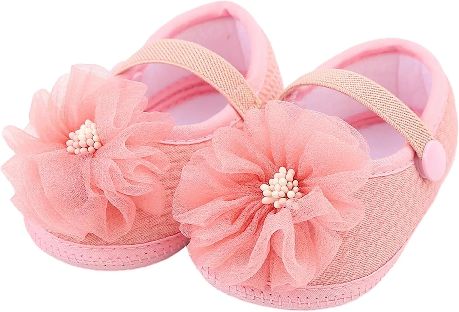 Детские туфли Мэри Джейн для девочек с цветком Mtsebmves, Pink