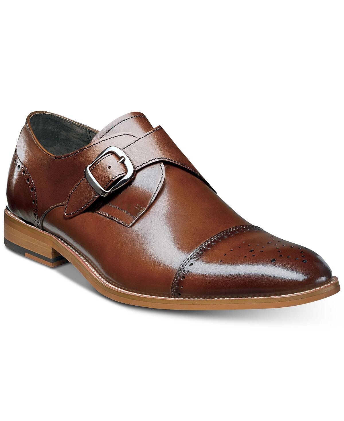 

Мужские туфли duncan cap-toe single monk strap, созданные для macy's Stacy Adams