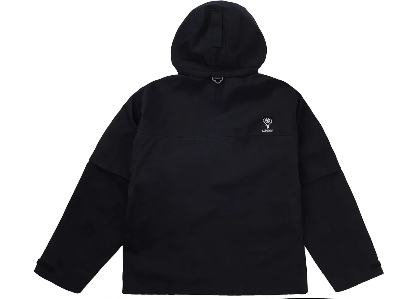 Мужская куртка из водоотталкивающего рипстопа с капюшоном Supreme SOUTH2 WEST8 River Trek Jacket, Black — фото 2
